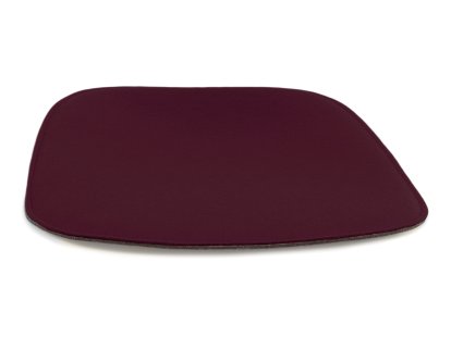 Sitzauflage für Eames Armchairs, Mit Polster, aubergine