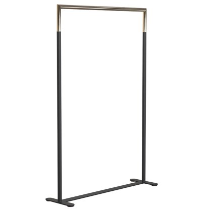 Bukto Kleiderständer, Schwarz matt / gold poliert, 100 cm