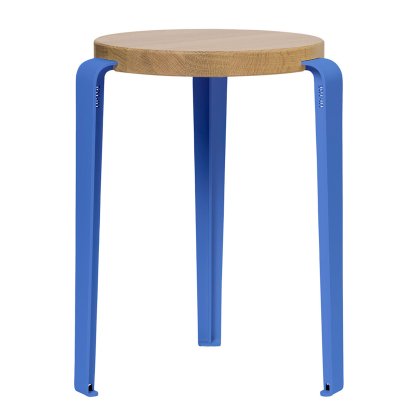 Lou Hocker, Massivholz, Eiche massiv, Azurblau