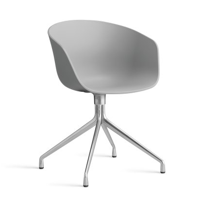 About A Chair AAC 20 Drehstuhl, Concrete grey 2.0, Aluminium poliert
