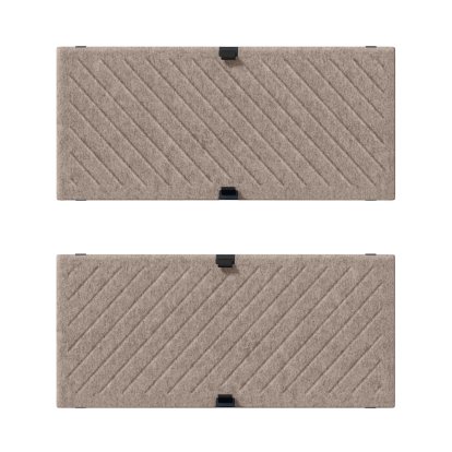 USM Soft Panel Mono für USM Haller Regale, 75 cm x 35 cm, Taupe, Diagonal