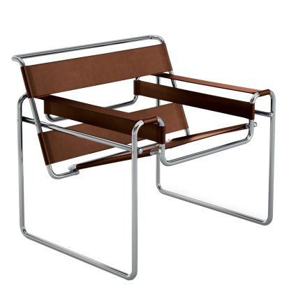 Wassily Sessel, Chrom / Rindkernleder cognac - 55th anniversary