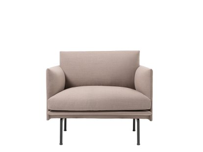 Outline Studio Sessel, Stoff Fiord rose