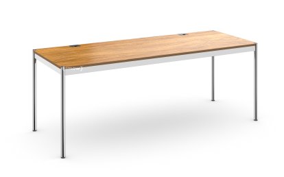 USM Haller Tisch Plus, 200 x 75 cm, 07-Eiche lackiert natur, Ohne Klappe