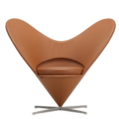 Heart Cone Chair, Leder Premium F cognac