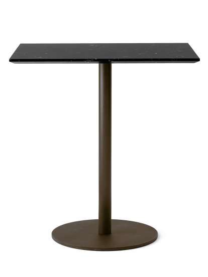 In Between SK16 Bistrotisch , SK16 eckig, Nero marquina / Bronziert
