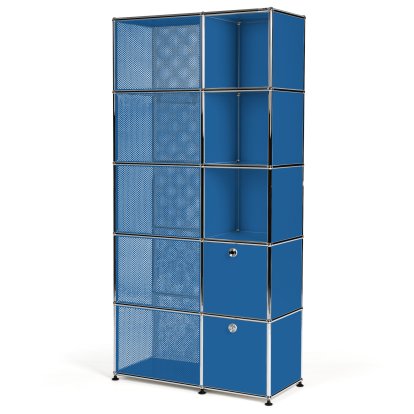 USM Haller Garderobenschrank Typ 3, Enzianblau RAL 5010
