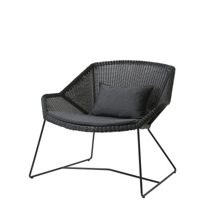 Breeze Loungesessel Lowback, Black, Natté - Black