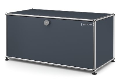 USM Haller Lowboard M mit 1 Klappe, Anthrazitgrau RAL 7016