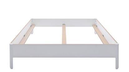 Nait Doppelbett, 160 x 200, Ohne Kopfteil, CPL weiß