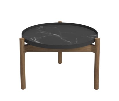 Sepal Couch- & Beistelltisch, Ø 60 x H 41 cm, Nero