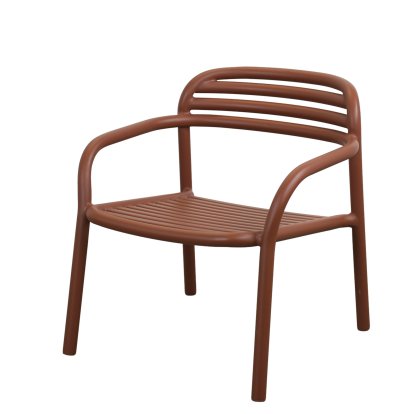 Bliss Loungesessel, Desert red, Ohne Sitzkissen