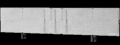USM Privacy Panels Tischblende, Für USM Haller Tisch klassisch, 200 cm, Hellgrau