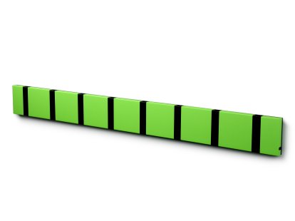 Knax, 8 Haken, schwarz, MDF lime lackiert