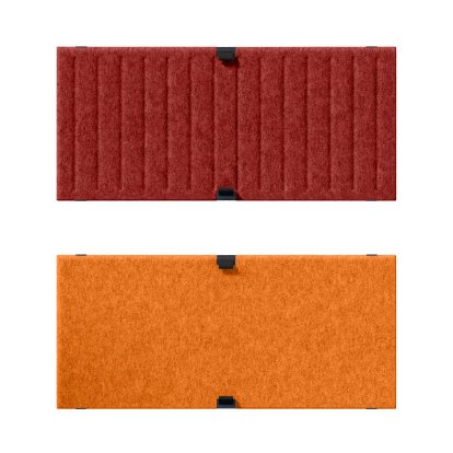 USM Soft Panel Duo für USM Haller Regale, 75 cm x 35 cm, Rot / Orange