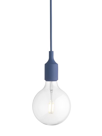 E27 Pendelleuchte, Hellblau