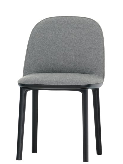 Softshell Side Chair, Sierragrau, Gleiter für Teppichboden