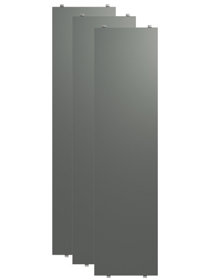 String System Regalböden (3er Pack), 78 x 20 cm, Dunkelgrau lackiert