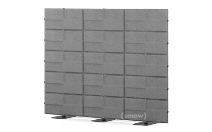 USM Privacy Panels Akustikwand, 2,25 m (3 Elemente), 1,79 m (5 Elemente), Anthrazitgrau