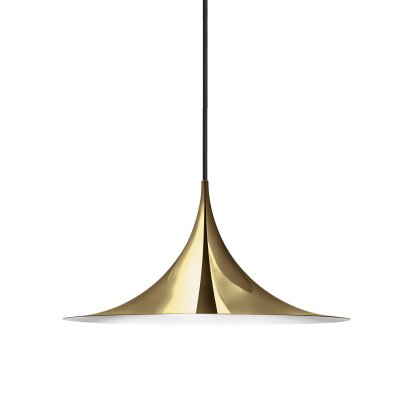 Semi Pendelleuchte, Ø 60 cm, Messing, poliert