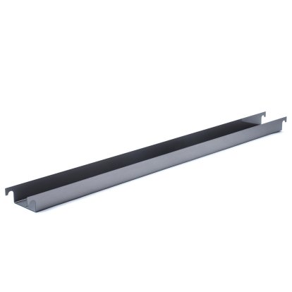 Kabelrinne für Eiermann Tischgestelle, Für Tischgestell 135 cm (Eiermann 2), Stahl farblos
