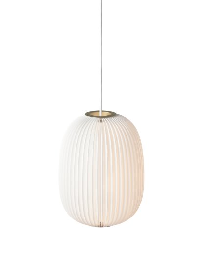 Lamella Pendelleuchte, 4: H 28 x Ø 21 cm, Golden