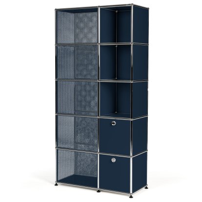 USM Haller Garderobenschrank Typ 3, Stahlblau RAL 5011