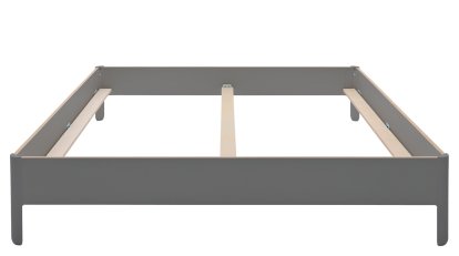 Nait Doppelbett, 180 x 200, Ohne Kopfteil, CPL anthrazit