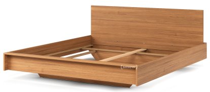 Flai Bett, 180 x 200, Mit Kopfteil, Eiche massiv, Ohne Lattenrost