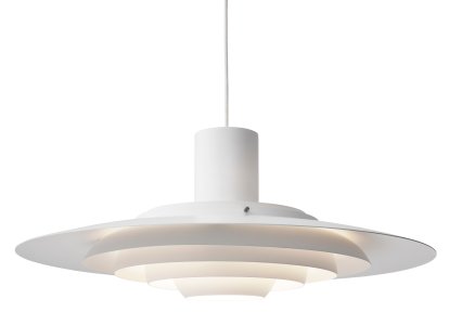 P376 Pendelleuchte, KF2 (Ø 70 cm), Weiß matt