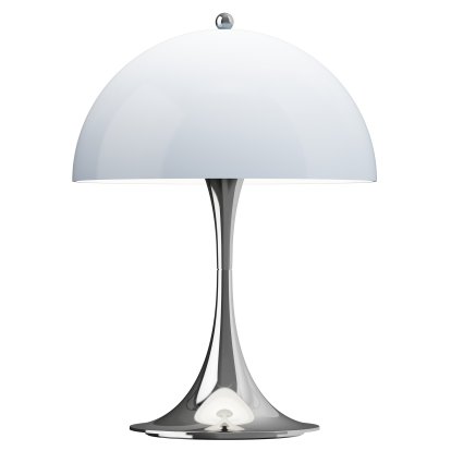 Panthella 250 Akkuleuchte, Chrom opal blau grau
