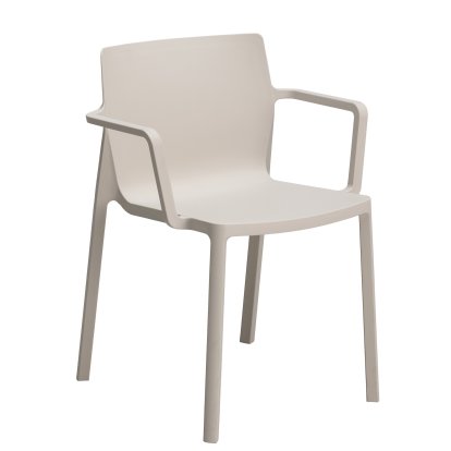 LP Stuhl Recycled, Mit Armlehnen, Elfenbein