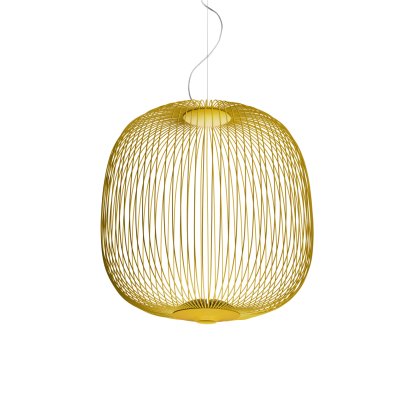 Spokes Pendelleuchte, Ø52 cm, Goldgelb, Nicht dimmbar