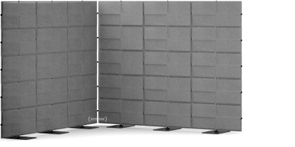 USM Privacy Panels Akustikecke, 2,25 m (3 Elemente), 1,79 m (5 Elemente), 2,25 m (3 Elemente), Anthrazitgrau