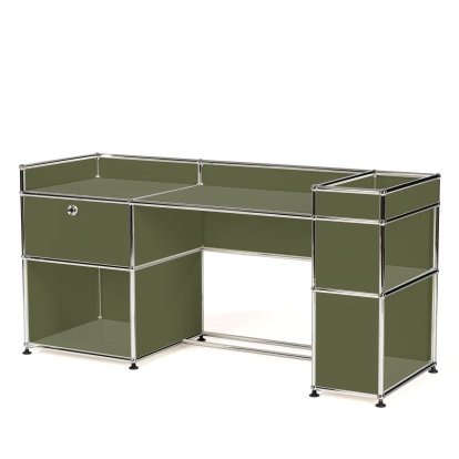 USM Haller Kinder Schreibtisch, Olivgrün RAL 6003