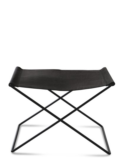 Ox Stool, Schwarz, Stahl, schwarz pulverbeschichtet