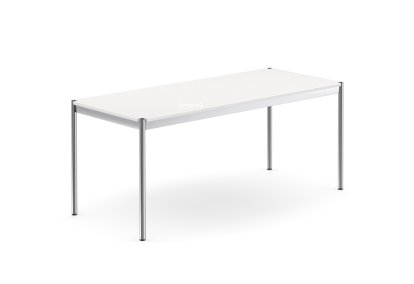USM Haller Tisch, 175 x 75 cm, MDF (USM Farben), Reinweiß RAL 9010