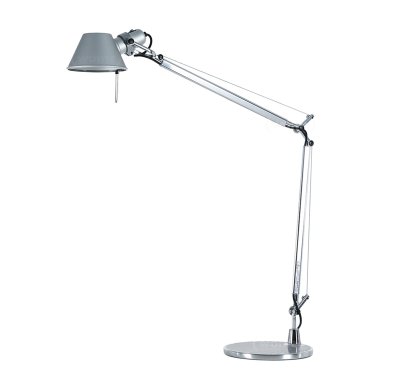 Tolomeo Tischleuchte, Aluminium, mit Tischfuß, Halogenlampe