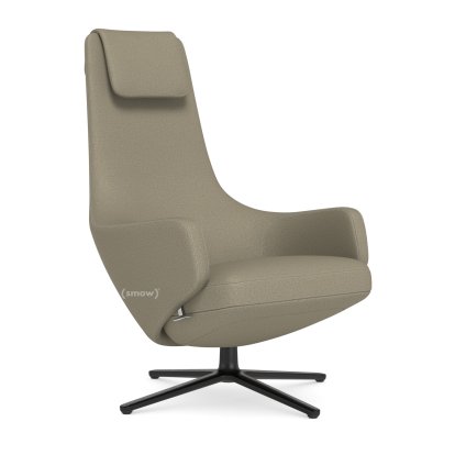 Repos Loungesessel, Sessel Repos, Stoff Dumet beige melange, 40 cm, Basic dark