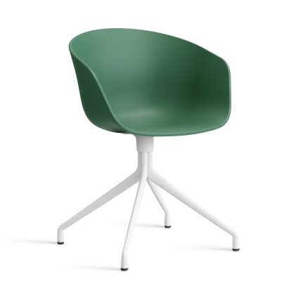 About A Chair AAC 20 Drehstuhl, Teal green 2.0, Aluminium weiß pulverbeschichtet