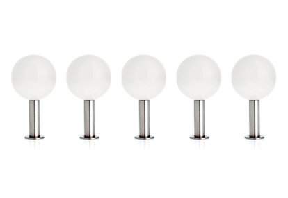 Dots Wandhaken 5er Set, Schneeweiß
