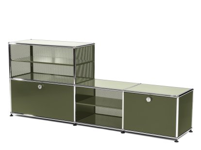 USM Haller Garderobenregal/Bank Typ 2, Olivgrün RAL 6003