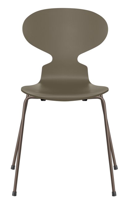 Ameise 3101 Stuhl, Lack, Olive green, Brown bronze