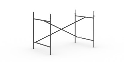 Eiermann 1 Tischgestell , Schwarz, versetzt, 110 x 66 cm, Mit Verlängerung (Höhe 72-85 cm)