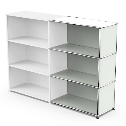 USM Haller Anbaupaket Horizontal 3, Lichtgrau RAL 7035, 35 cm