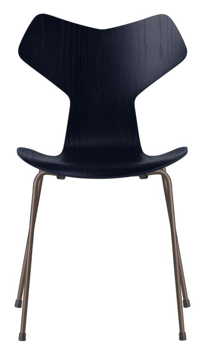 Grand Prix 3130 Stuhl, Gefärbte Esche, Midnight blue, Brown bronze