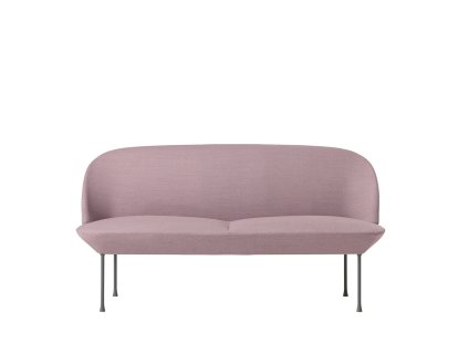 Oslo Sofa, Zweisitzer, Stoff Fiord rose