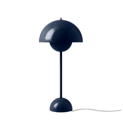 Flowerpot VP3 Tischleuchte, Steel blue