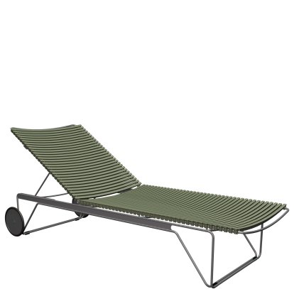 Click Sonnenliege, Olive green, Ohne Auflage