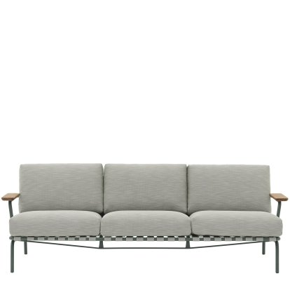 Settle Outdoor 3-Sitzer-Sofa, Dark green, Ribbed Weave 2